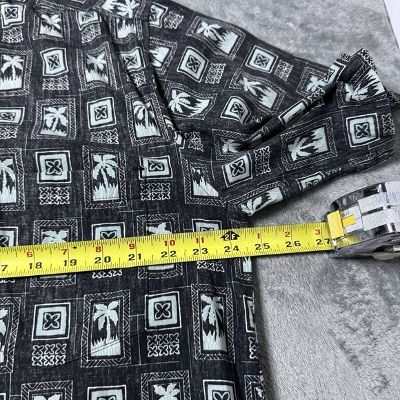 Vintage Cooke Street Tropical Palm Tree Floral Hawaiian Shirt Mens Large - Picture 6 of 7